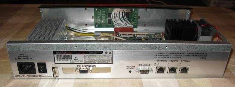 View of the rear connectors