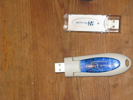 The USB wifi and bluetooth dongles